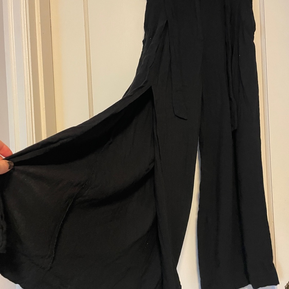 Chic Black Wide Leg Women's pants